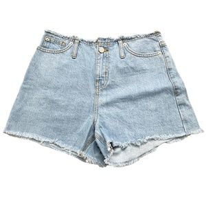 Urban Outfitters Distressed Frayed Waist Denim Shorts Urban Outfitters 26